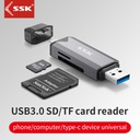 SSK SCRM-390 Type-C &amp; USB 3.0 Cardreader