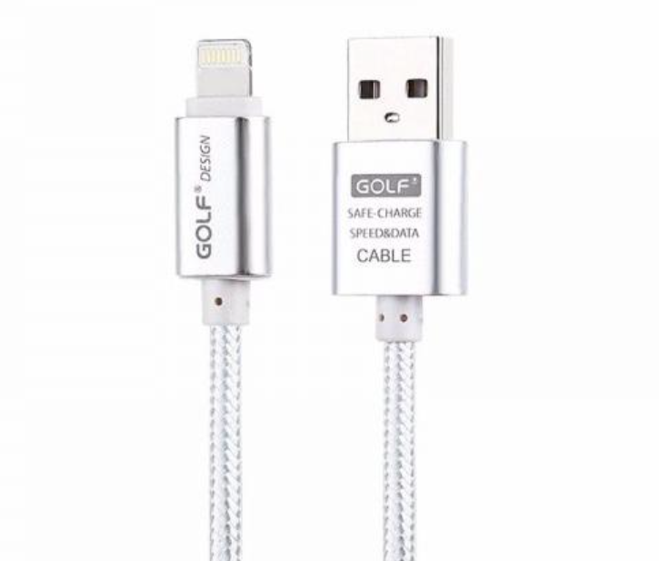 GOLF GC-101 IPhone USB Cable (Silver)