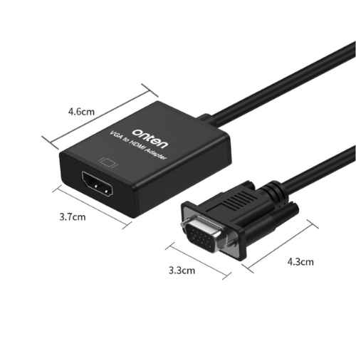 ONTEN VGA to HDMI Converter (Audio) 5138S