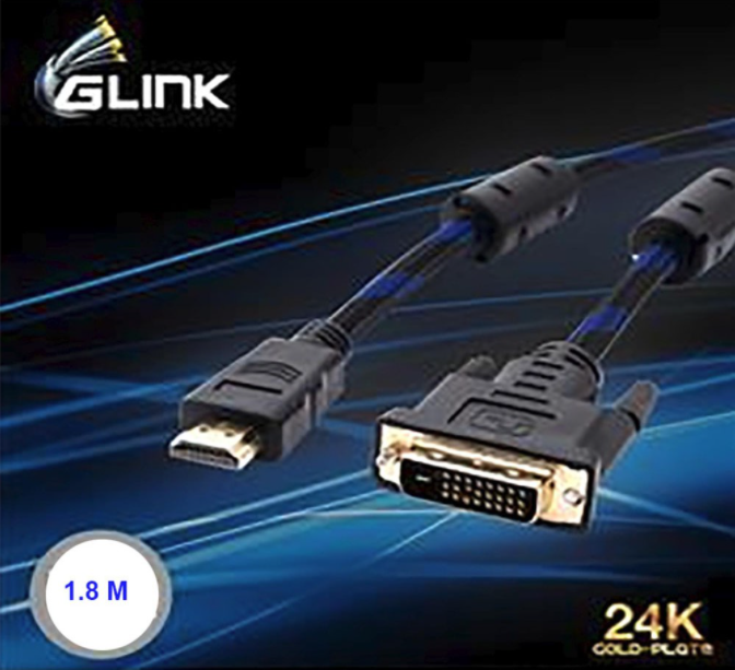 G-Link CB-112 DVI 24+1 to HDMI 1.8m Cable