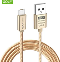 GOLF GC-10I IPhone USB Cable (Gold)