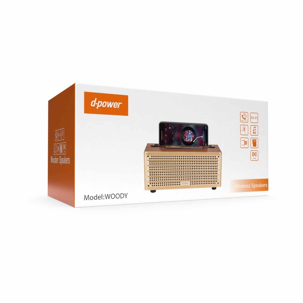 d-power WOODY Wireless Speaker