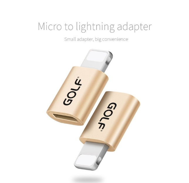 GOLF GC-31,IPhone Lighting Adaptor (Gold)