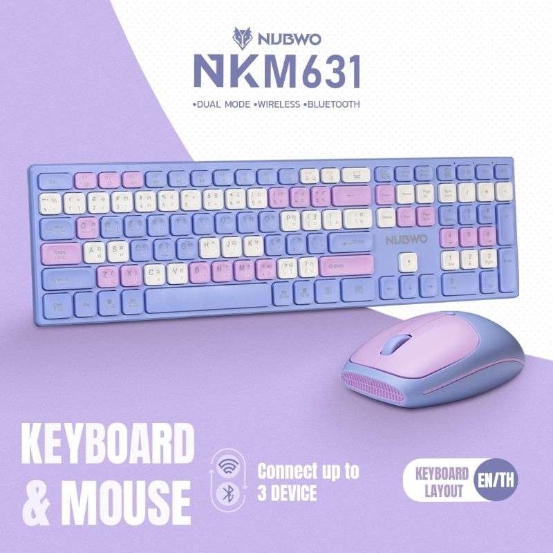 NUBWO NKM-631 Bluetooth Keyboard &amp; Mouse