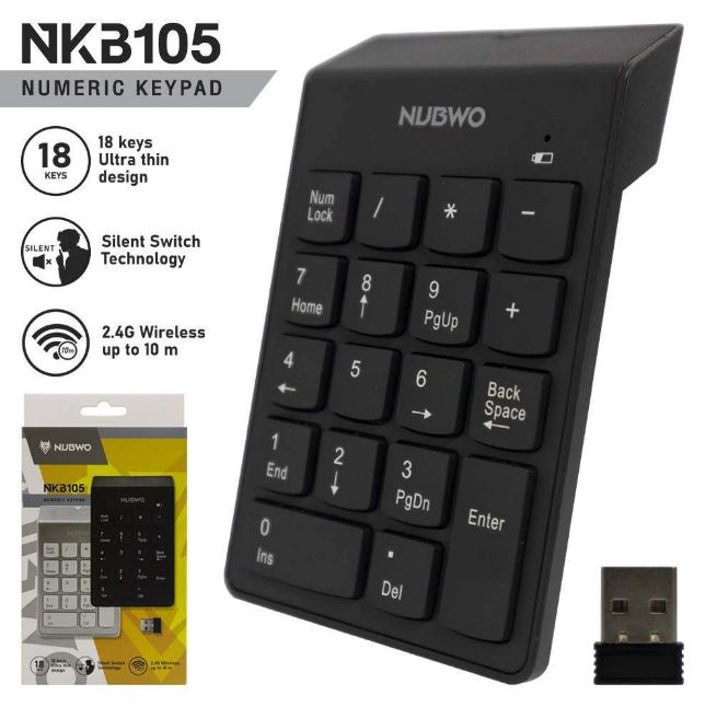 NUBWO NKB105 Wireless Numeric Keypad