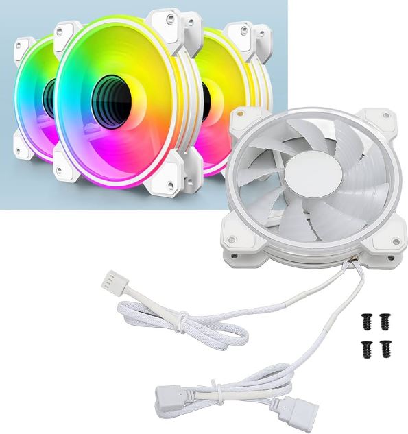 RGB Fan (One Connector) White