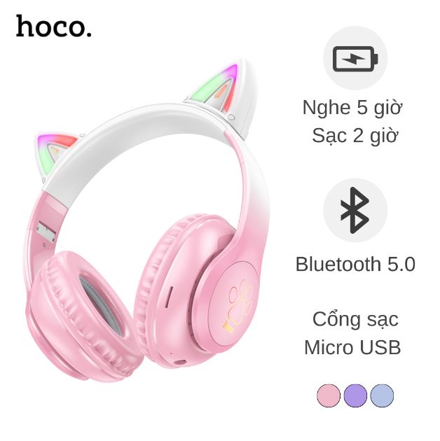 HOCO W42 Cat Ear Bluetooth Headset