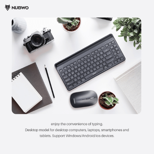 NUBWO NKM630 Wireless/Bluetooth Keyboard &amp; Mouse