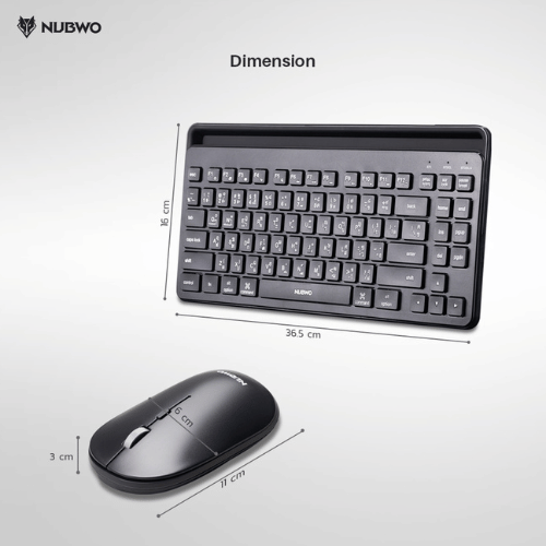 NUBWO NKM630 Wireless/Bluetooth Keyboard &amp; Mouse