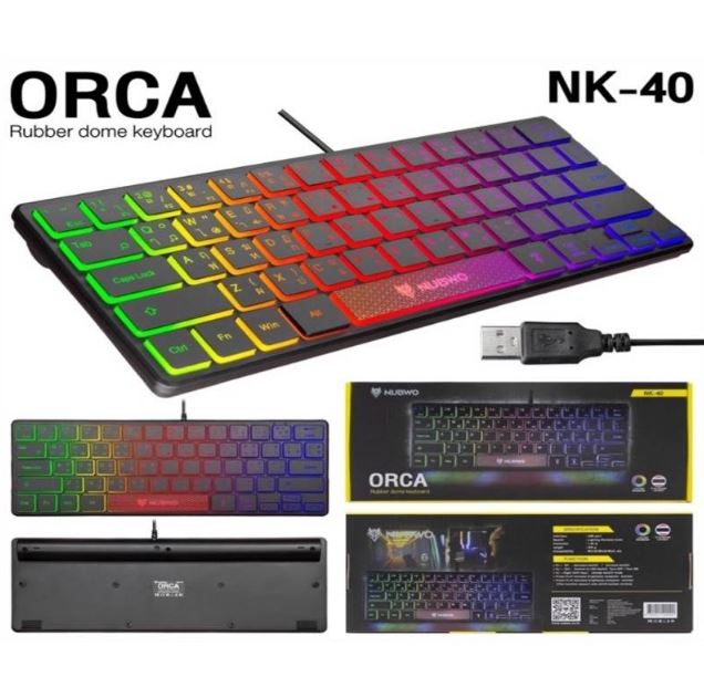 NUBWO NK-40 ORCA Rubber Dome Keyboard