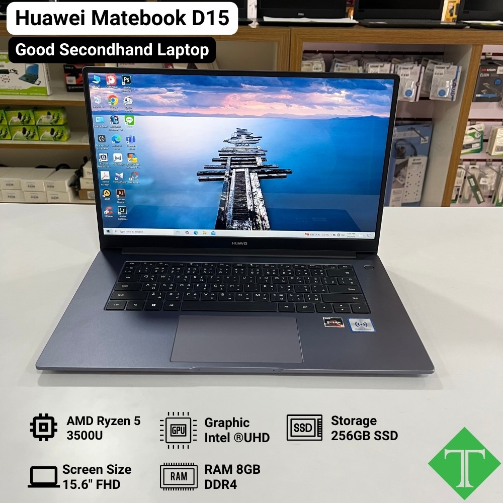 Huawei Matebook D15 (Ryzen5 3500U, 8GB,SSD 256GB,15.6&quot;) Grey
