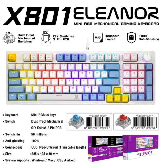 Nubwo X801 Mechanical Keyboard