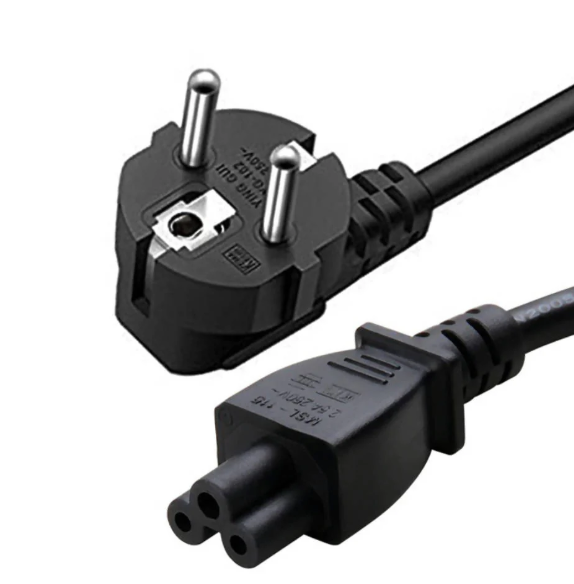 AC Laptop Power Cable 1mm, 1.8m ထိ (2 Pin)