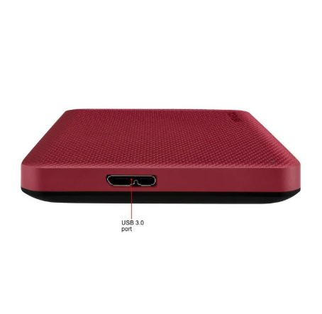 Toshiba Advance External Hard Disk 1TB (Red)