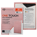Seagate One Touch With Password 2TB (Rose Gold) - External Hard Disk