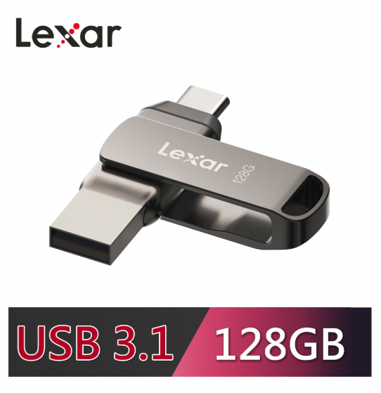LEXAR D400 USB 3.1 Type-C/A 128GB Flash Drive