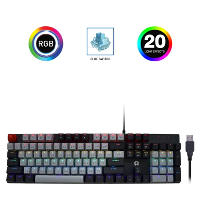 Oker K458 Mixed Backlit Mechanical Wired Gaming Keyboard