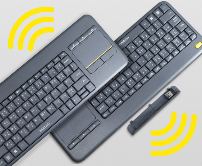NUBWO NKB107 Dual Mode Wireless/BT Keyboard with Touchpad