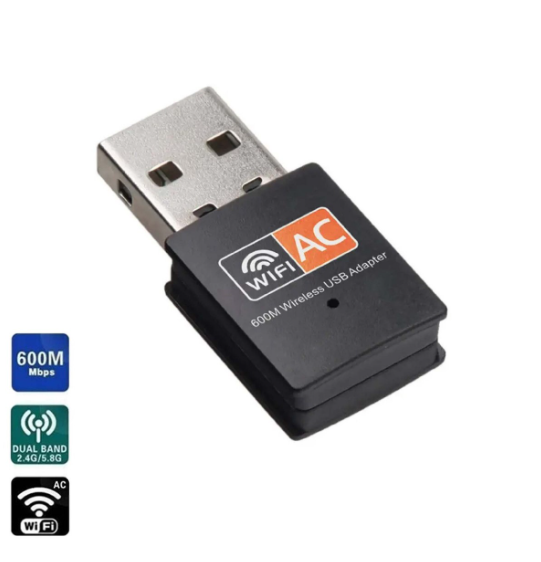 USB Wifi Adapter 600 Mbps (Without Antenna)