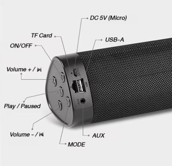 d-power M-22 Wireless BT Soundbar Speaker