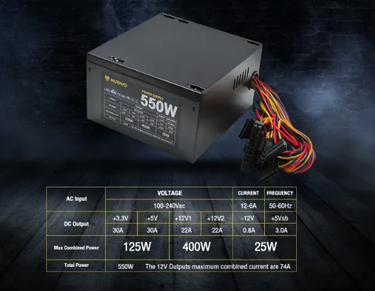 Nubwo NPS-030 550Watt Power Supply Unit