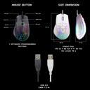 Nubwo X42 Solaka Macro RGB Gaming Mouse