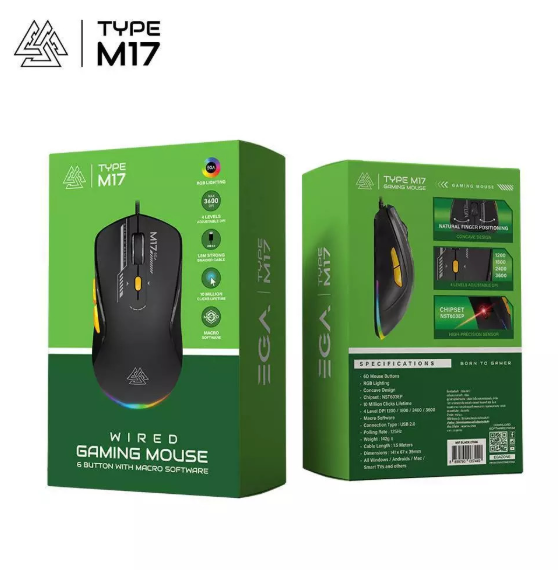 EGA TYPE M17 Marco Wired Gaming Mouse