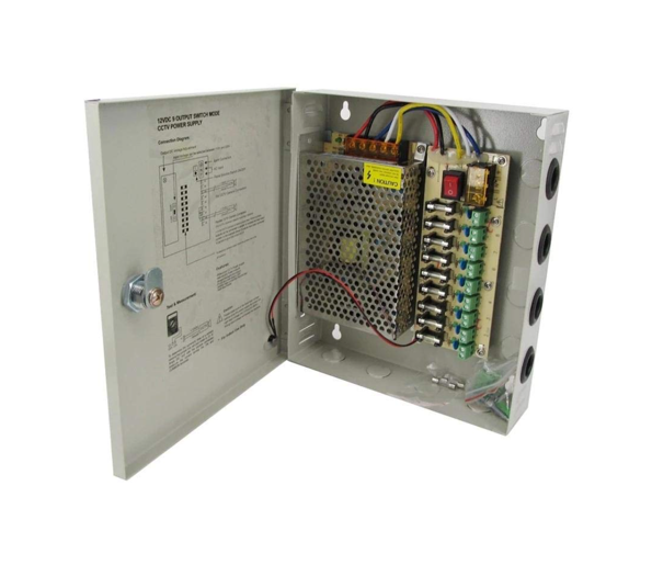 9Ch 15Ah 12V DC Box (NC)Power Supply