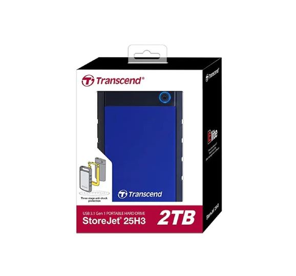 Transcend Slim StoreJet 2.5&quot; H3P 2TB External HDD