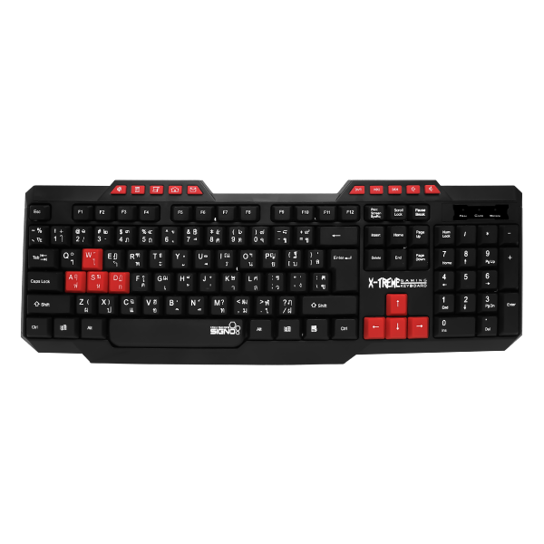 Signo KB-709 Waterproof Design Gaming Keyboard (Thai Layout)