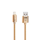 GOLF GC-101 IPhone USB Cable (Gold/Silver)