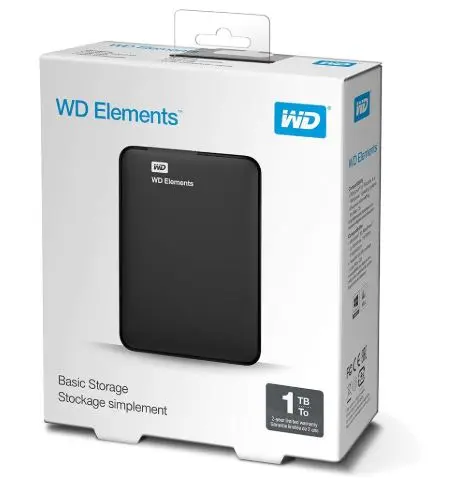 WD Elements 1TB (WDBUZG0010BBK) - External Hard Disk