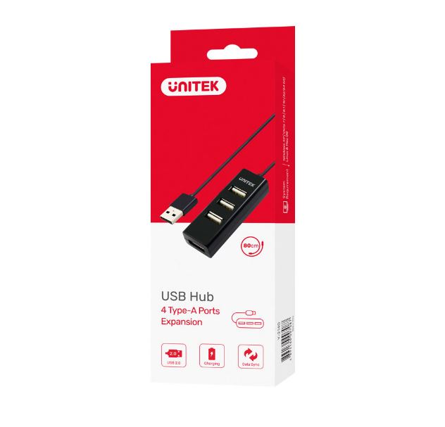 UNITEK Y-2140 4-Ports USB 2.0 HUB