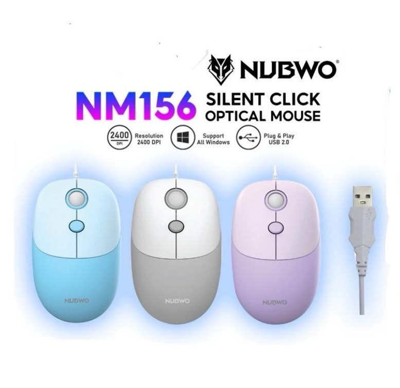 Nubwo NM-156 Silent Optical Mouse