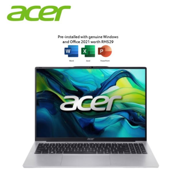 Acer Aspire Lite AL15-52P- 38J3 (i3,13th,8GB,SSD 512GB,15.6") Light Silver
