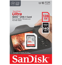 SANDISK Ultra SD Card 160MB/s SDXC UHS-1 Card 128GB (SDSQUNB-GN6IN)