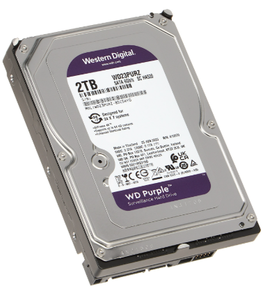 WD 2TB Surveillance HDD SATA3 Purple (WD23PURZ)
