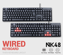 NUBWO NK48 USB Wired Keyboard (ENG/THAI Layout)