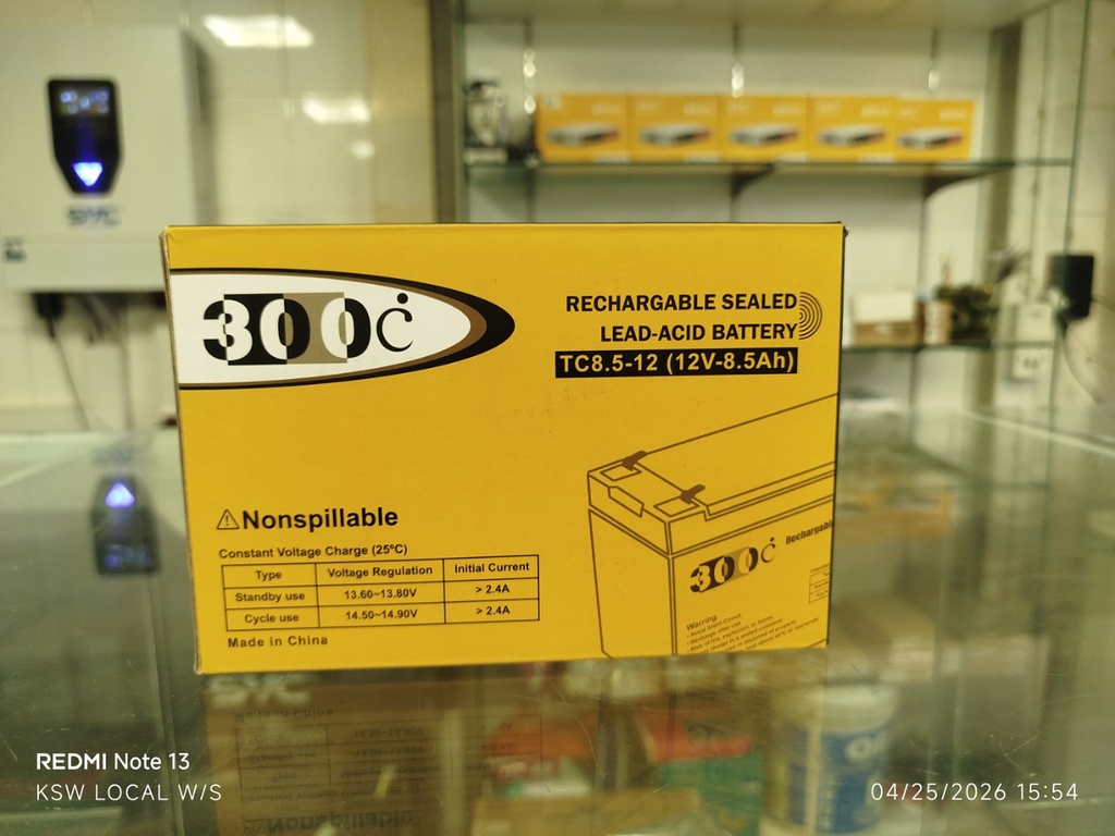300 C 12V-8.5Ah UPS Battery