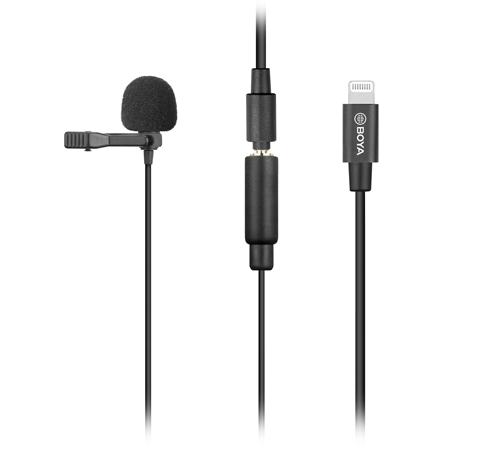 BOYA BY-M2 (Clip-on Lavalier Microphone for iOS devices)