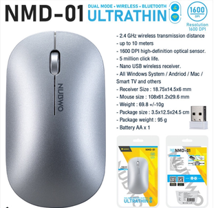 Nubwo NMD-01 Bluetooth & Wireless Mouse