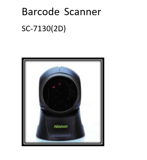 Nippon Barcode Scanner SC-7130(2D)