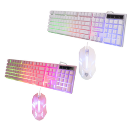 [121127] NUBWO SAVITAR NKM 623 Keyboard and Mouse Combo Set (White/Pink)