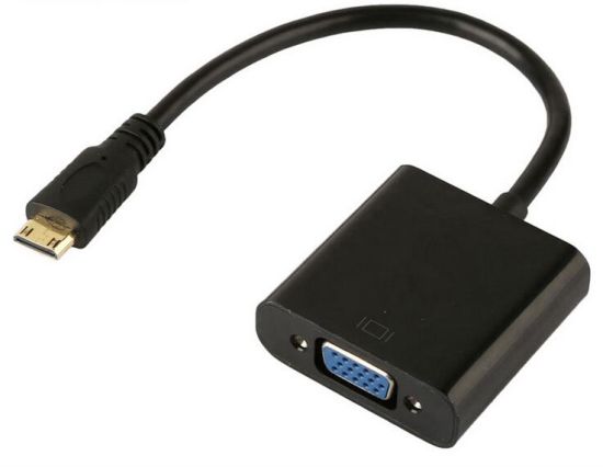 Mini HDMI (M) to VGA (F) Converter