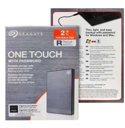 [113044] Seagate One Touch With Password 2TB (Space Grey) - External Hard Disk