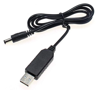 USB to Power 2.5mm cable 5V to 12V (LED)