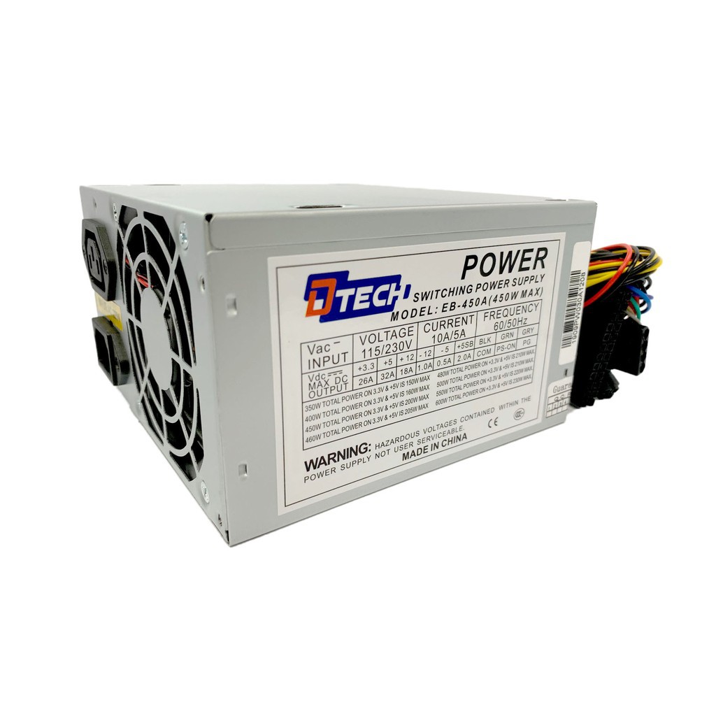 D-Tech 450W Power Supply (Without Box)