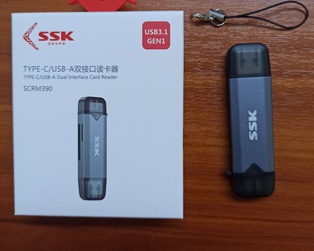 SSK SCRM-390 Type-C & USB 3.0 Cardreader