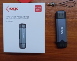 [105023] SSK SCRM-390 Type-C &amp; USB 3.0 Cardreader