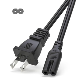 [103259] Printer Power Cable 1.8m ထ (2 Pin)
